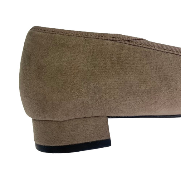 KELLY & KATIE Taupe Elerana Bow Ballet Flats - Picture 6 of 10